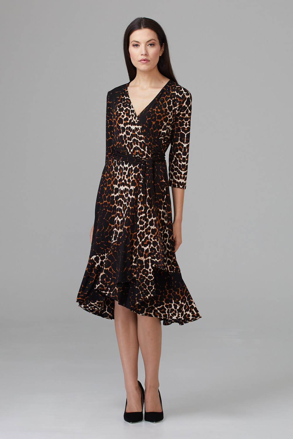 Joseph Ribkoff robe style 201452. Beige/noir