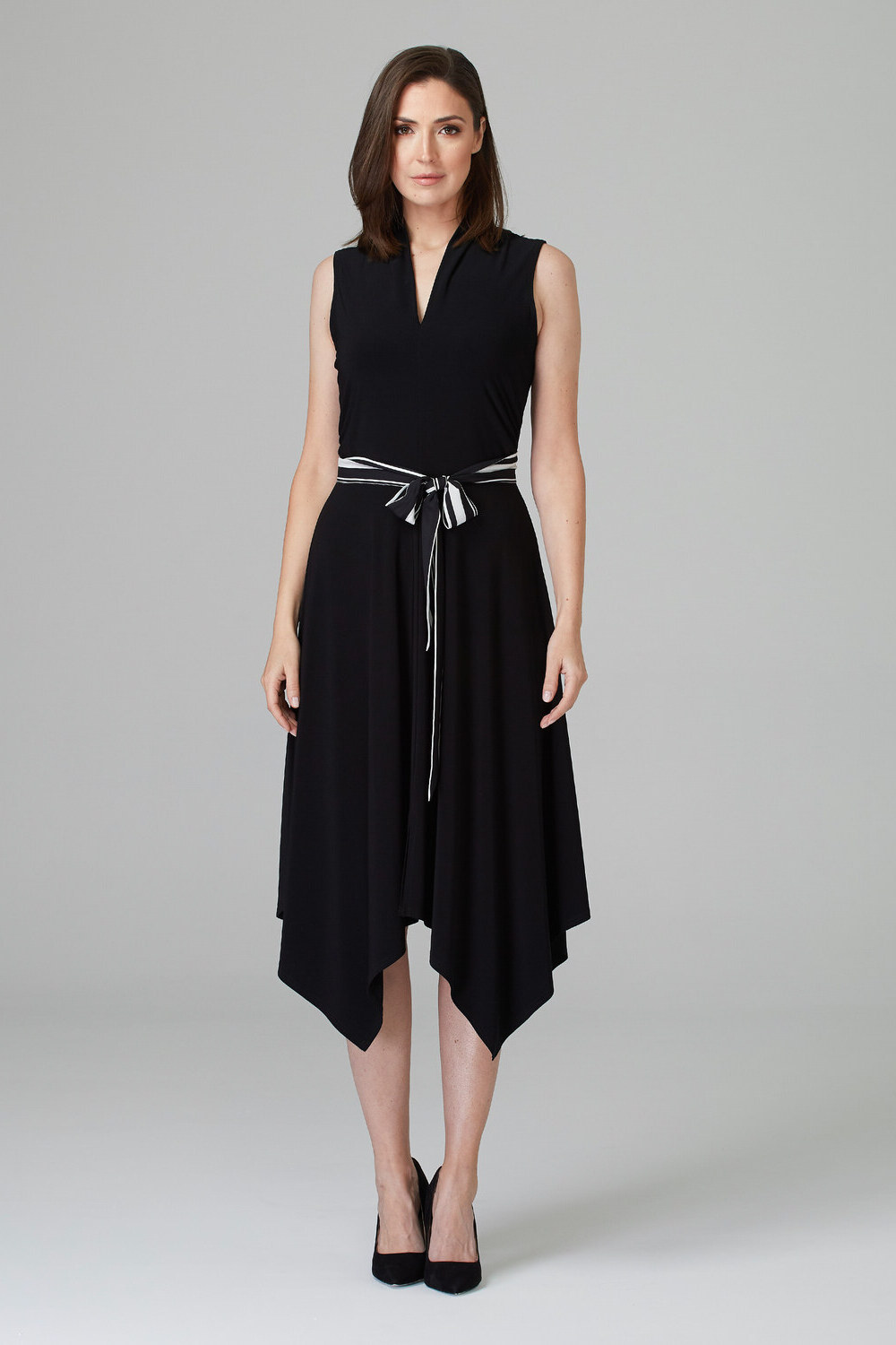 Joseph Ribkoff Dress Style 201457. Black/vanilla