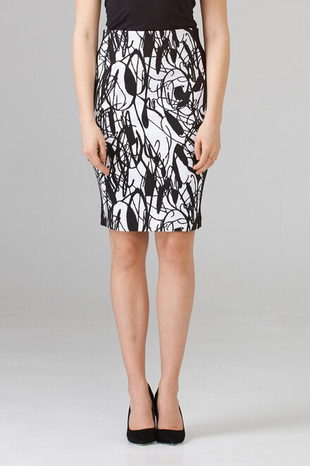 Joseph Ribkoff Skirt Style 201491. Black/white