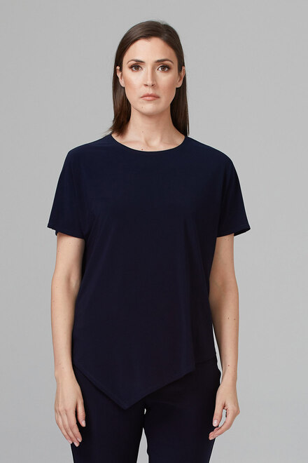 Joseph Ribkoff Tee-Shirt style 201509. Bleu Minuit 40