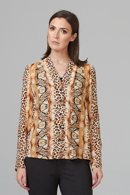Joseph Ribkoff blouse style 201522. Or/noir