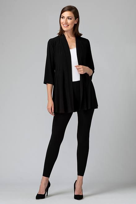 3/4 Sleeves Open Cardigan Style 201547. Black. 6