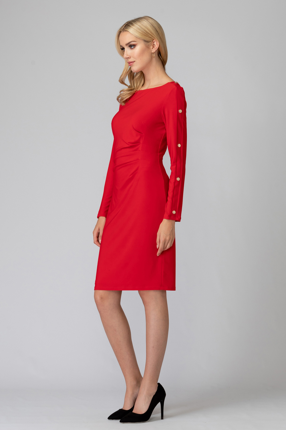 Joseph Ribkoff robe style 194010. Rouge A Levres 173