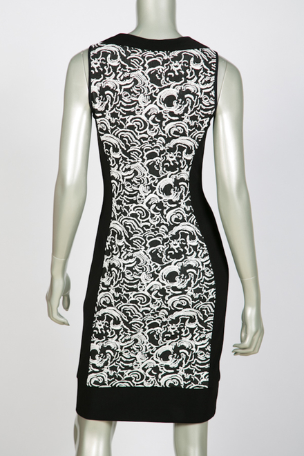 Joseph Ribkoff dress style 32554. Off White/black. 3