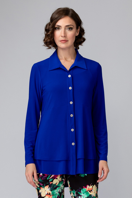 Joseph Ribkoff Shirt style 194101. Royal Sapphire 163