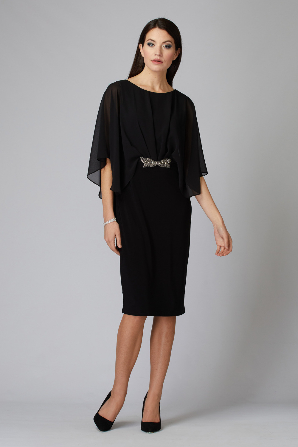 Joseph Ribkoff Dress Style 194208 . Black