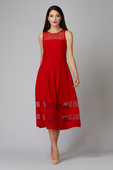 Joseph Ribkoff robe style 194296. Rouge A Levres 173