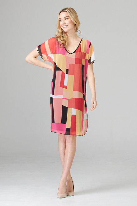 Joseph Ribkoff Dress Style 202016. Black/multi