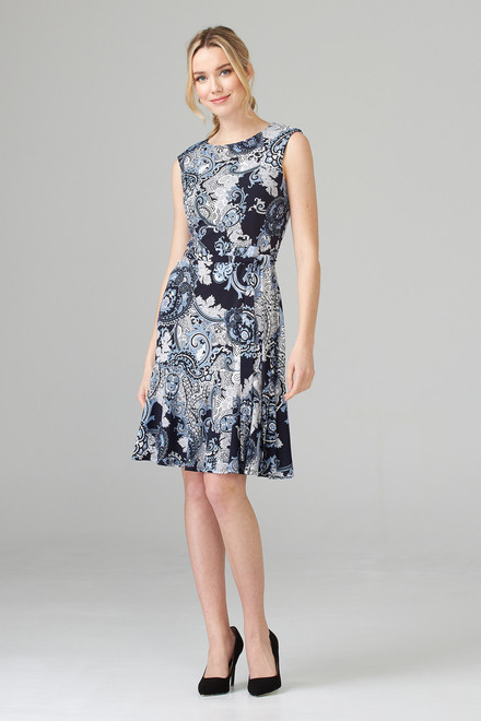 Joseph Ribkoff Dress Style 202032. Midnight Blue/multi