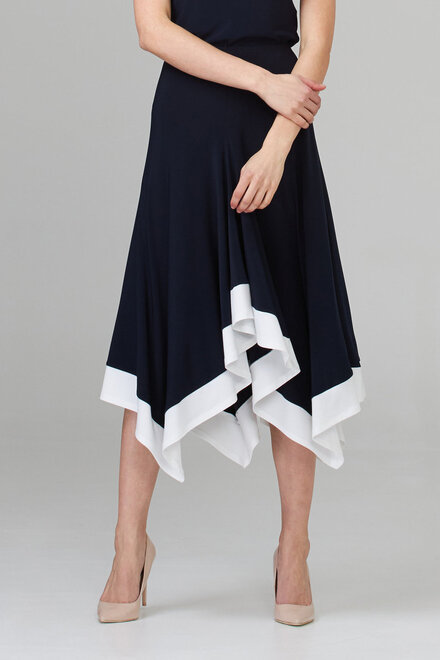 Joseph Ribkoff Skirt Style 202156. Midnight Blue/vanilla