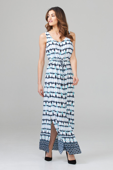 Joseph Ribkoff Dress Style 202218. Vanilla/midnight Blue