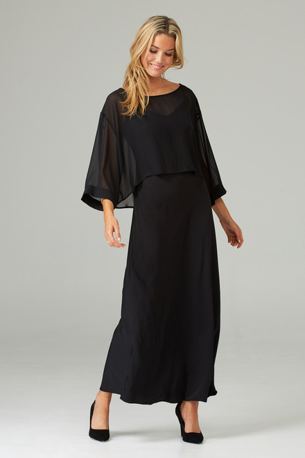 Joseph Ribkoff robe  style 202278. Noir
