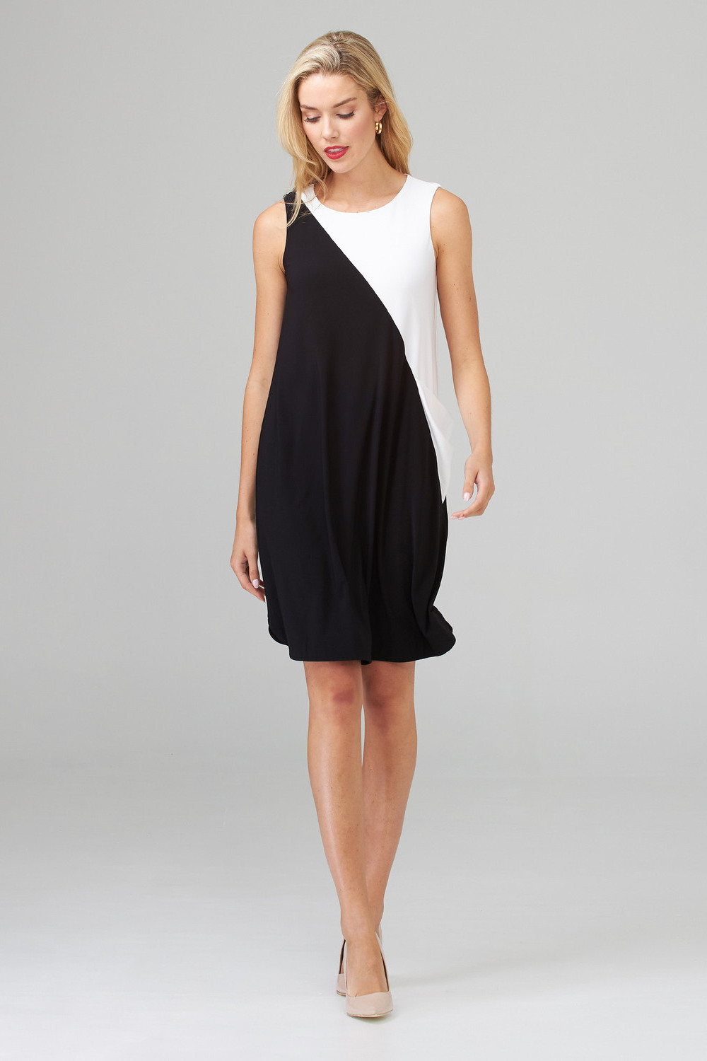 Joseph Ribkoff Dress Style 202305. Black/vanilla