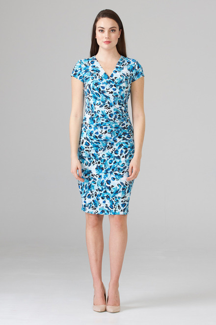 Joseph Ribkoff Dress Style 202365. Blue/multi