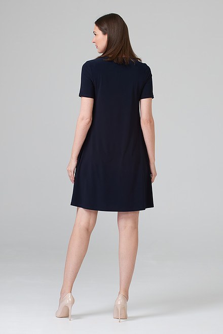 Classic A-line Dress Style 202130. Midnight Blue 40. 3