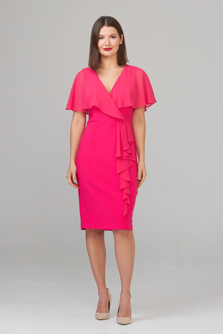 Joseph Ribkoff Dress Style 201072. Hyper Pink