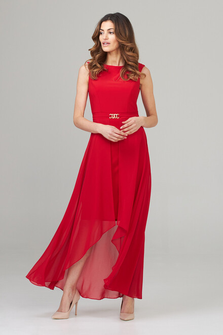 Joseph Ribkoff robe style 202159. Rouge A Levres 173