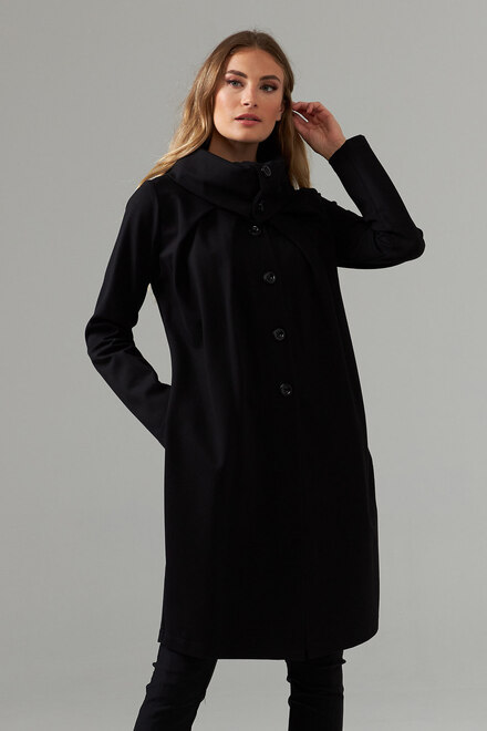Joseph Ribkoff Coat Style 203008. Black