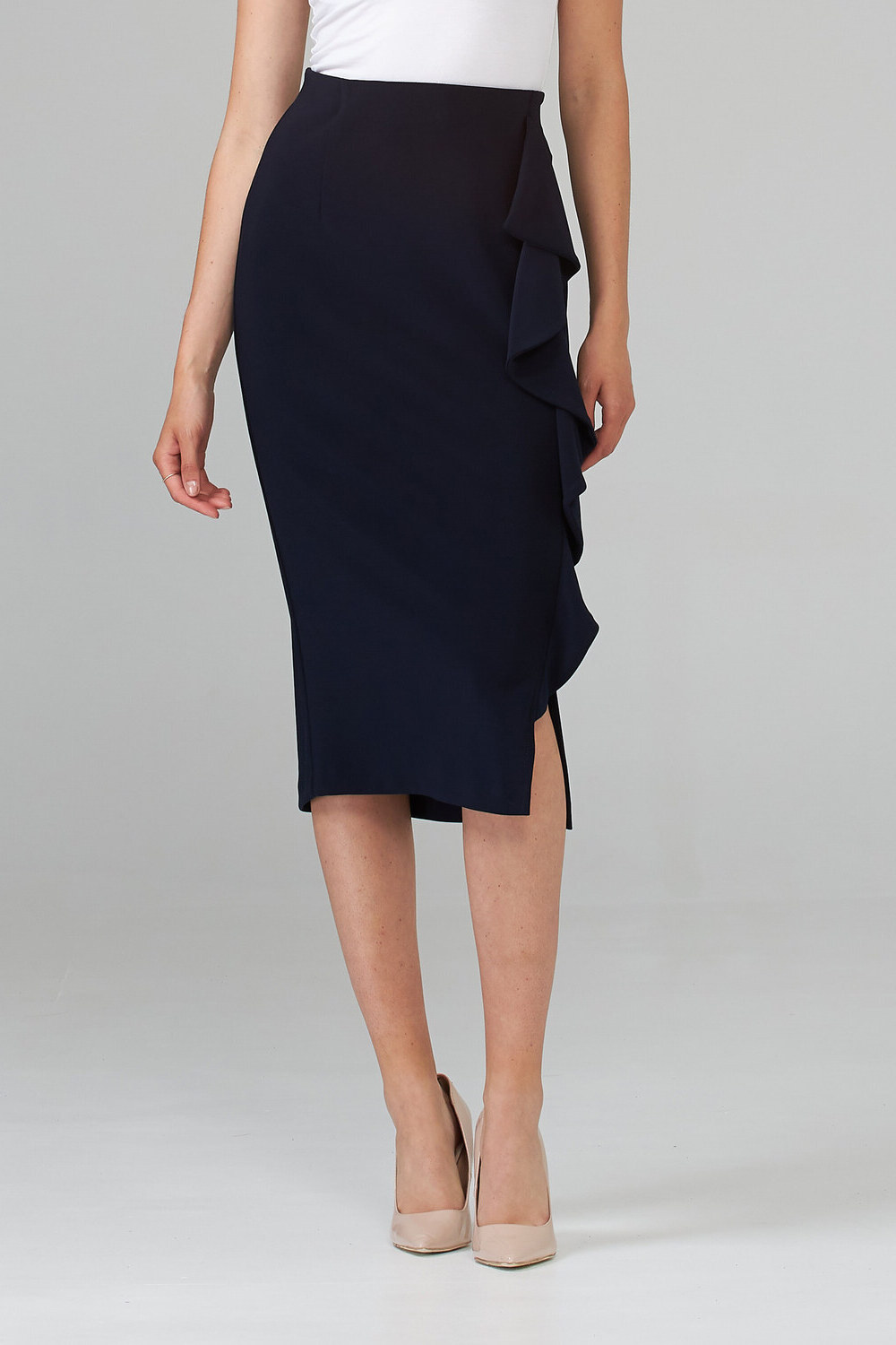 Joseph Ribkoff Skirt Style 203358. Midnight Blue 40