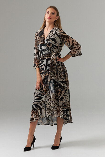 Joseph Ribkoff Dress Style 203654. Black/multi