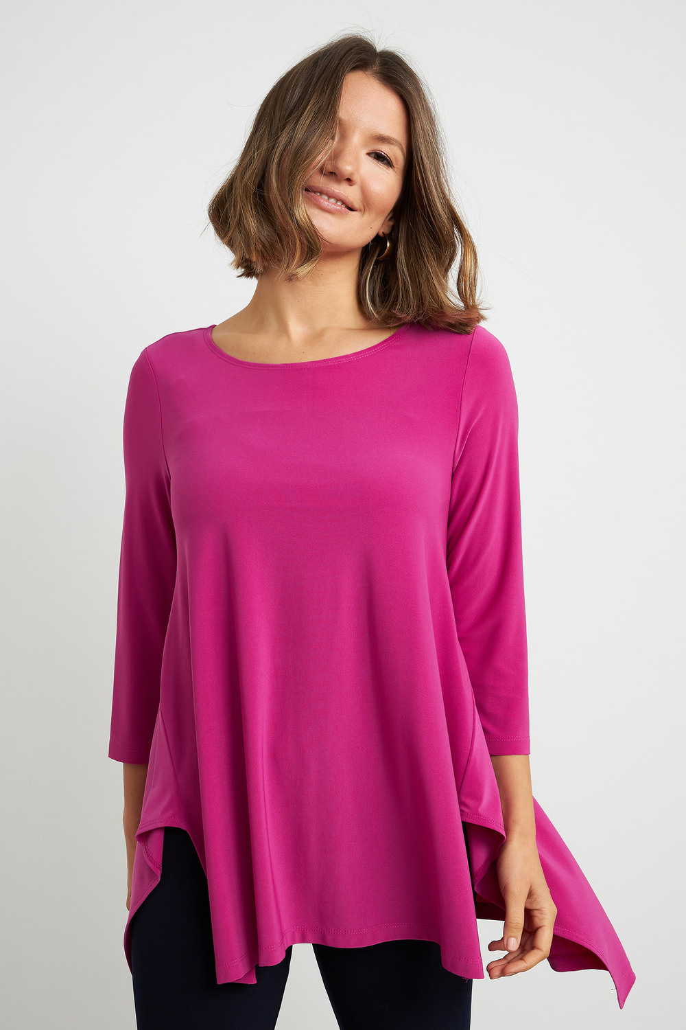Joseph Ribkoff Relaxed Fit Top Style 211032. Orchid