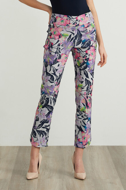 Joseph Ribkoff Floral Print Pants Style 212126. Multi
