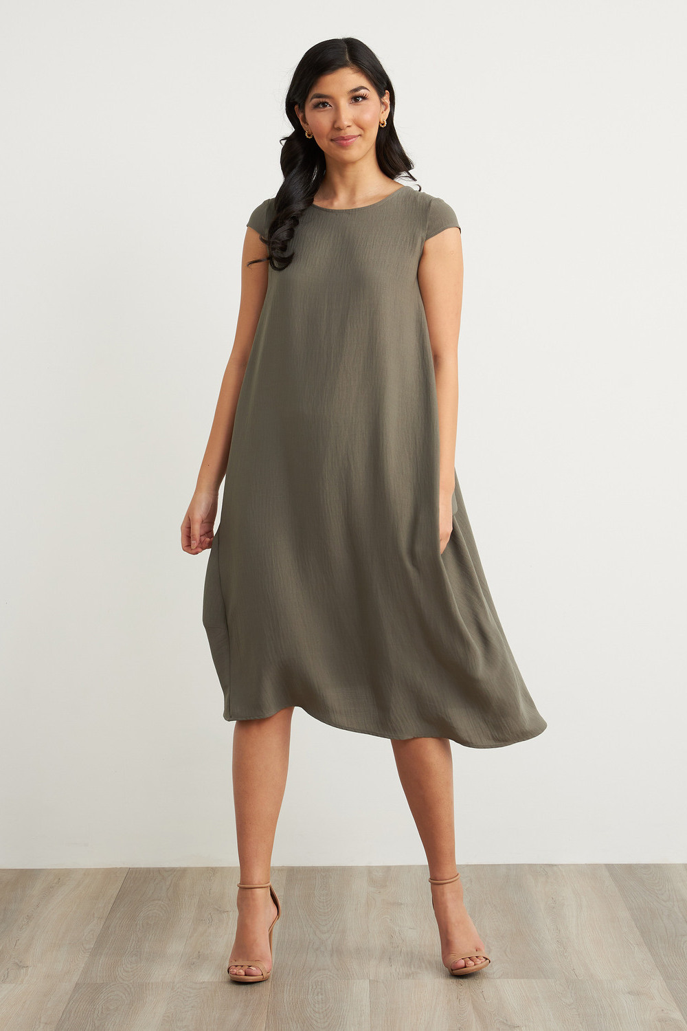 Joseph Ribkoff Short Sleeve Maxi Dress Style 212283. Eucalyptus