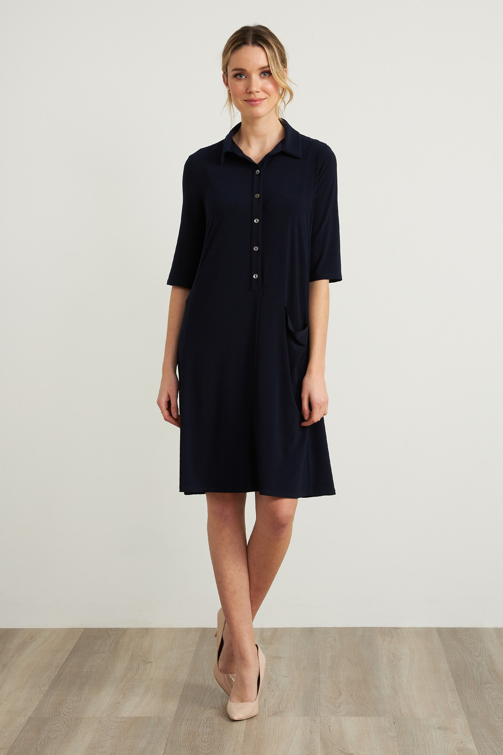Joseph Ribkoff Shirt Dress Style 212287. Midnight Blue 40