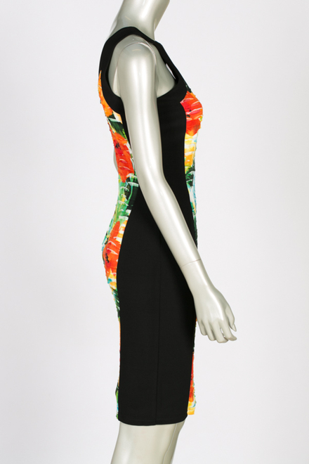 Joseph Ribkoff dress style 40732. Black/multi. 2