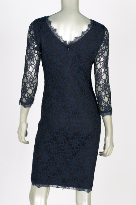 Joseph Ribkoff dress style 40404. Navy Blue. 2