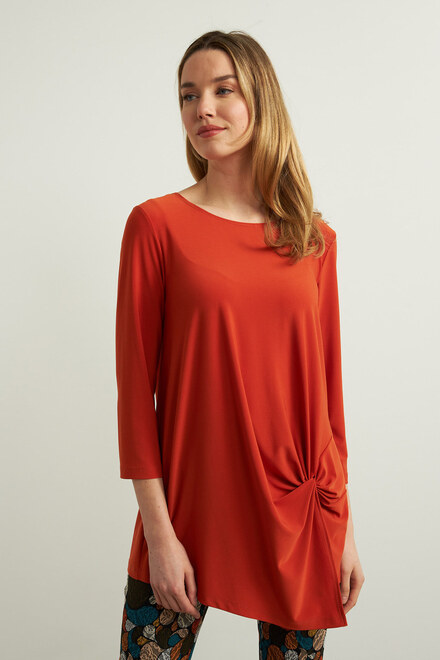Joseph Ribkoff Knotted Front Top Style 213584. Topaz