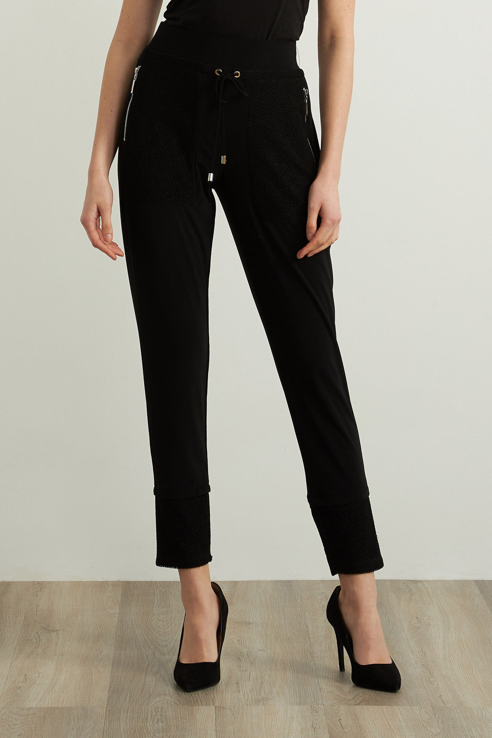 Joseph Ribkoff Slim Leg Pants Style 213653. Black