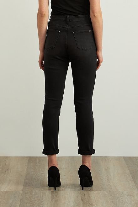 Joseph Ribkoff Cropped Jeans Style 213966. Charcoal/dark Grey. 3