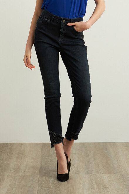 Joseph Ribkoff Slim Leg Jeans Style 213987. Indigo
