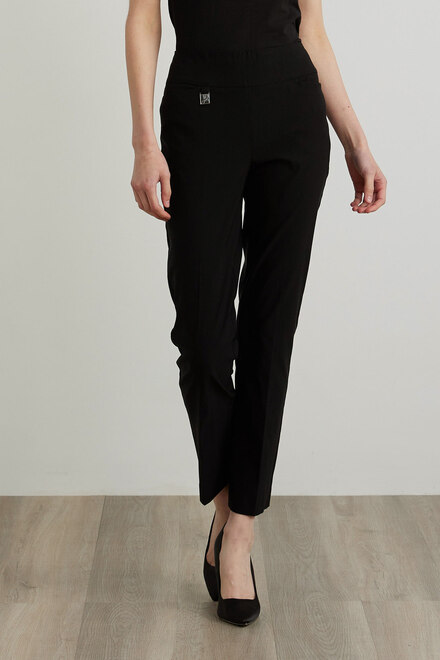 Joseph Ribkoff Cropped Pants Style 213294. Black