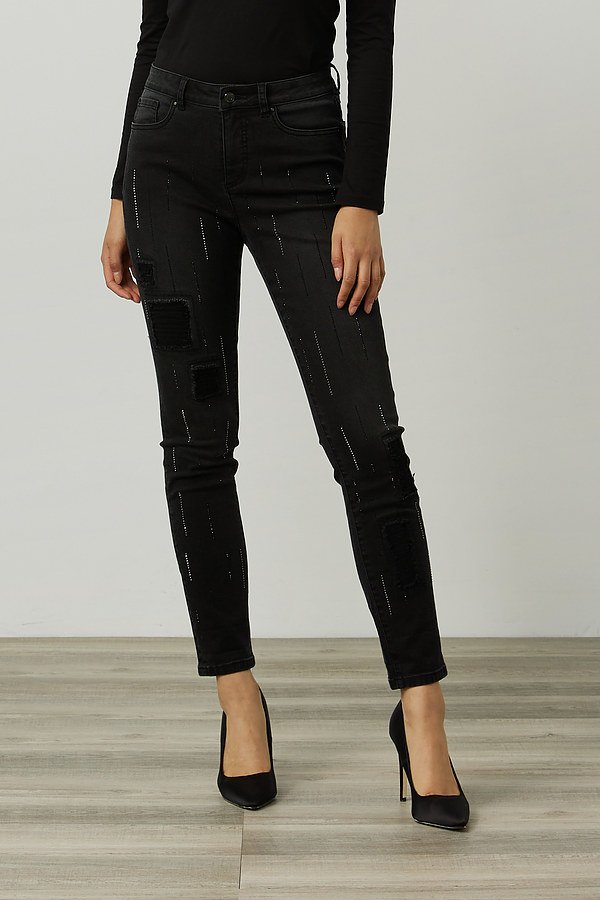 Joseph Ribkoff Embellished Jeans Style 214299. Charcoal/dark Grey