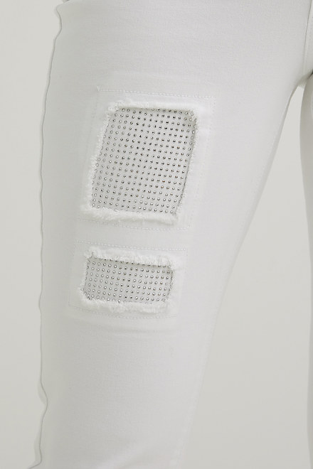 Joseph Ribkoff Embellished Jeans Style 221918. White. 3