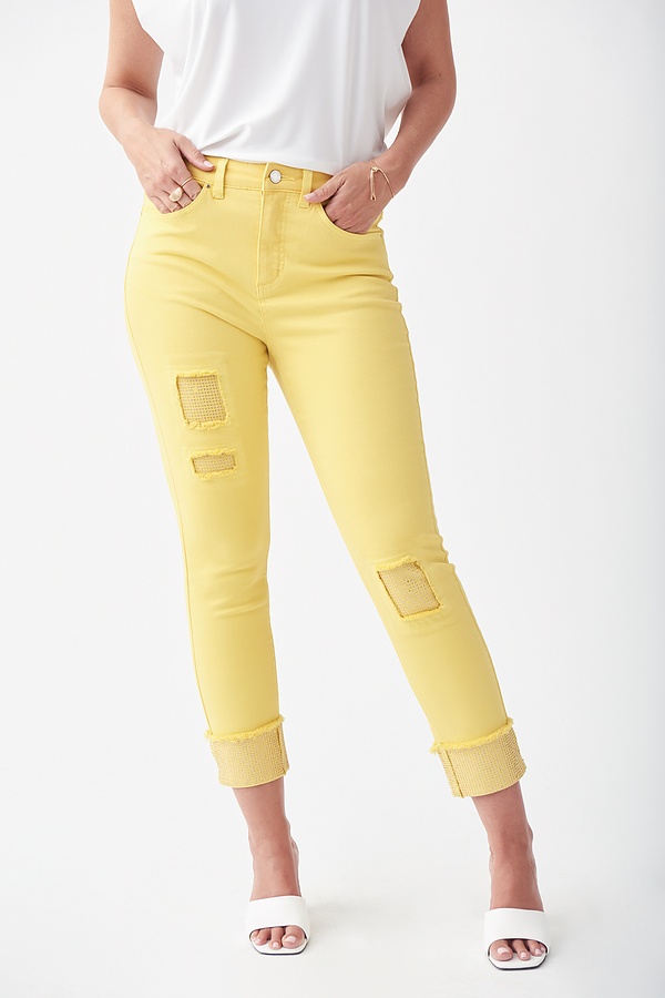 Joseph Ribkoff Embellished Jeans Style 221918. Limoncello