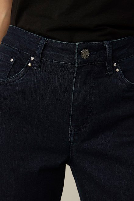 Joseph Ribkoff Jeans classique bleu fonc&eacute; Mod&egrave;le 221939. Indigo. 4