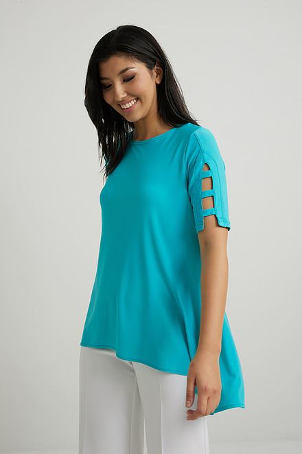 Joseph Ribkoff Cut-Out Sleeve Top Style 222079