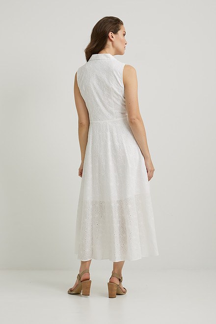 Joseph Ribkoff Embroidered Shirt Dress Style 222097. Vanilla 30. 2