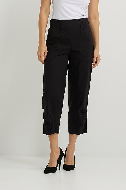 Joseph Ribkoff Cropped Pants Style 222124. Black. 2