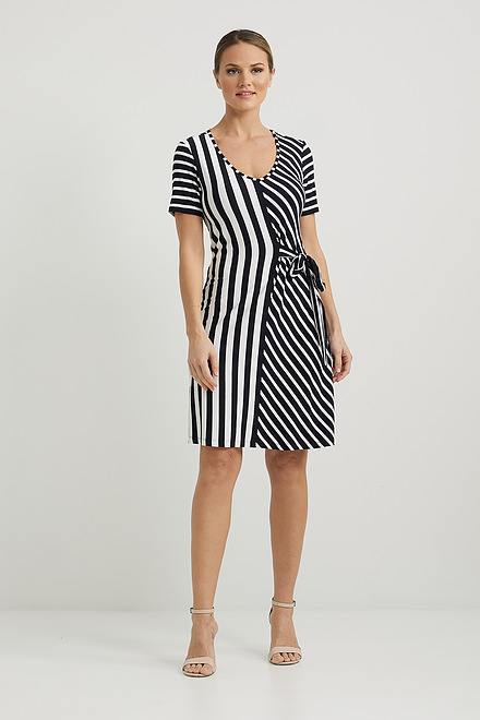 Joseph Ribkoff Mixed Stripe Dress Style 222139