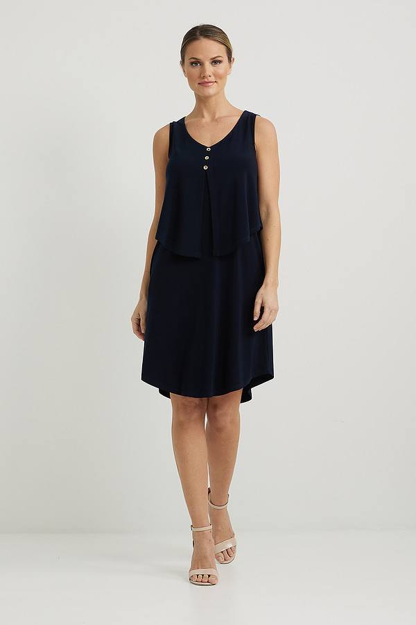 Joseph Ribkoff Sleeveless Jersey Dress Style 222203. Midnight Blue 40