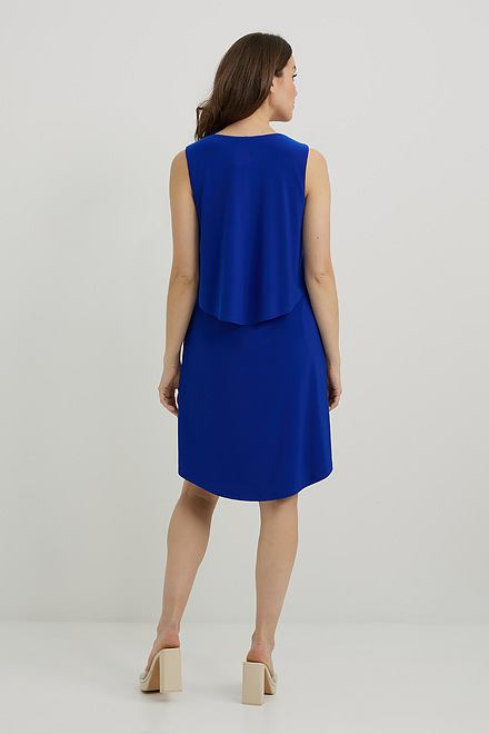 Joseph Ribkoff Sleeveless Jersey Dress Style 222203. Royal Sapphire 163. 2
