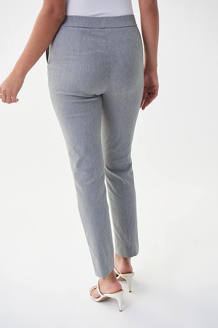 Joseph Ribkoff Slit Cuff Pants Style 222246. Charcoal Grey. 2