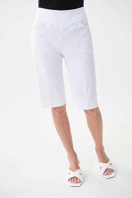 Joseph Ribkoff Clean Front Shorts Style 222287. White