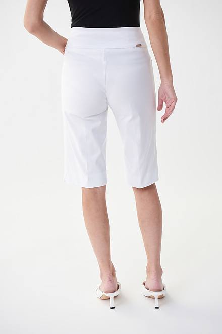 Joseph Ribkoff Clean Front Shorts Style 222287. White. 2