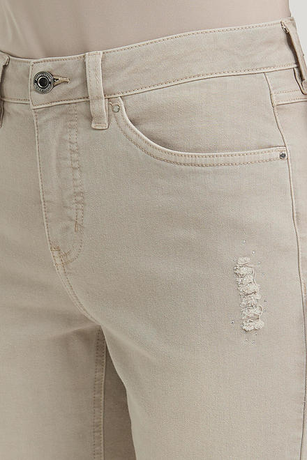 Joseph Ribkoff Rolled Cuff Pants Style 222906. Sand. 4