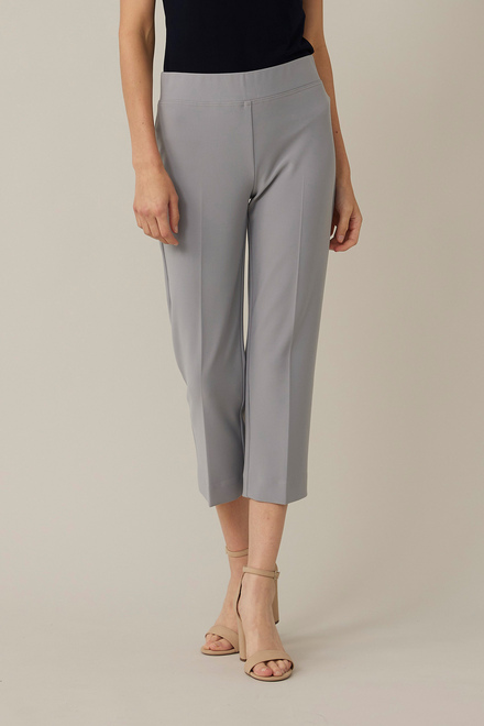 Joseph Ribkoff Split Hem Pants Style 221375. Silver Grey